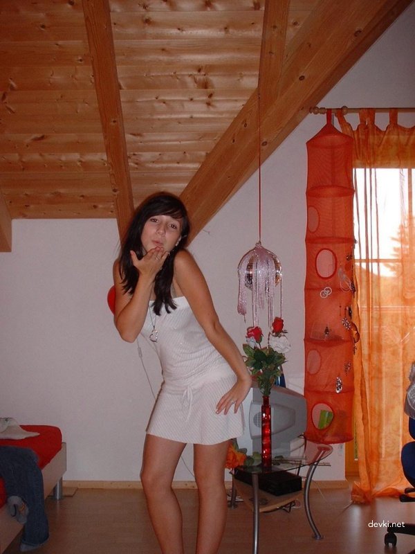 Hot Young Bitch: Explicit Russian Teen in Lingerie
