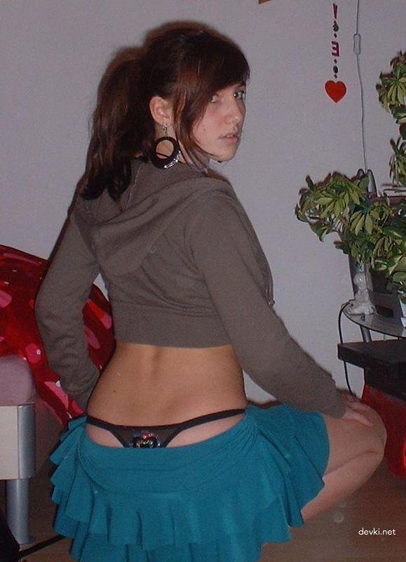 Hot Young Bitch: Explicit Russian Teen in Lingerie