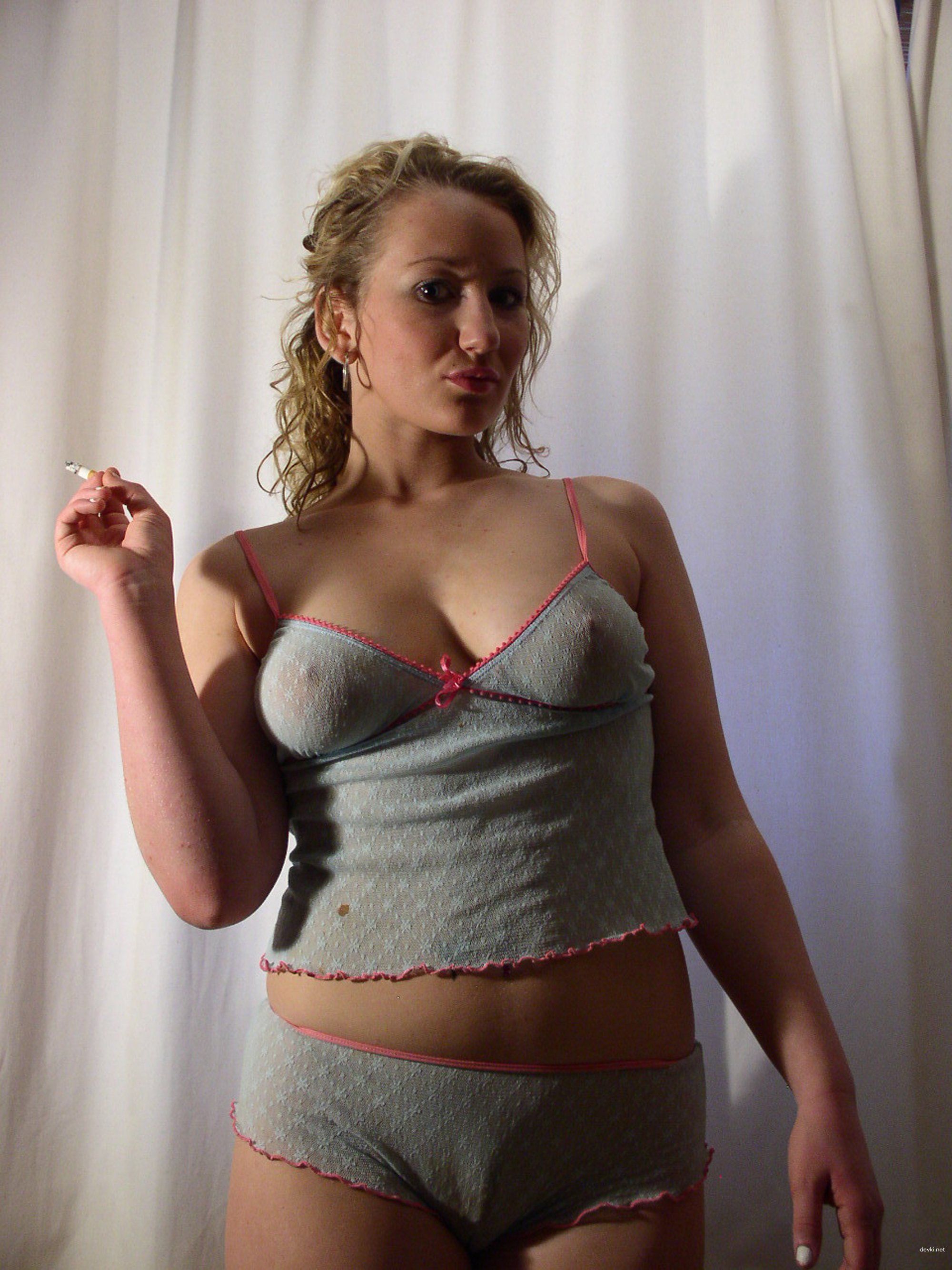 Naked Teen Girl Photo - Explicit Young Nude Model in Provocative Pose