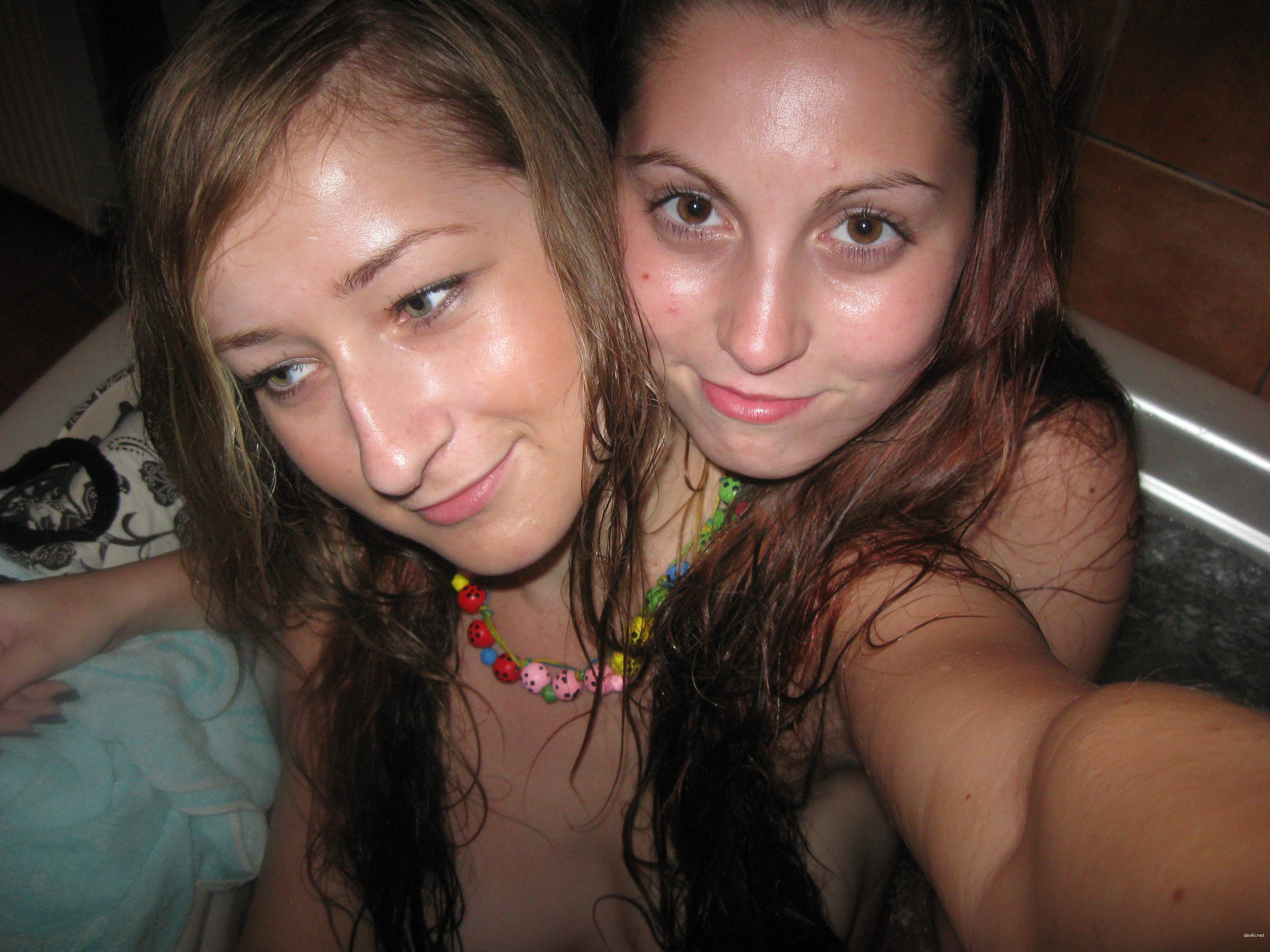 Girlfriends Capturing Each Other in the Bath - Explicit Amateur Bathroom Photoshoot