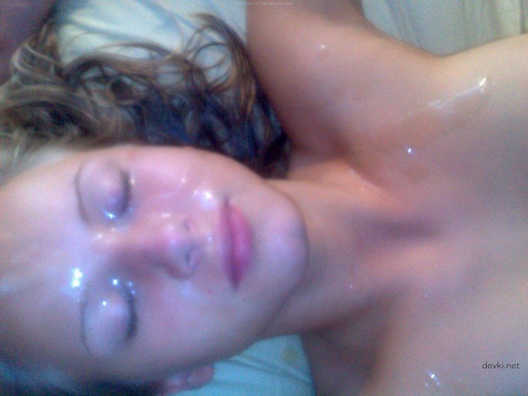 Girl Covered in Cum: Hardcore Bukkake Porn