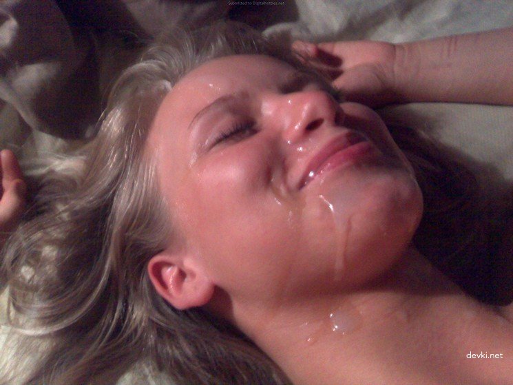 Girl Covered in Cum: Hardcore Bukkake Porn