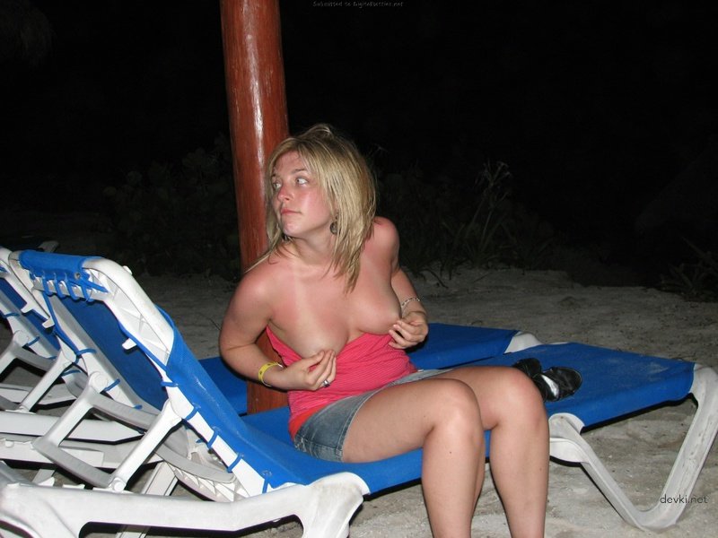 Explicit Young Woman Shows Boobs - Sexy Topless Girl Photo
