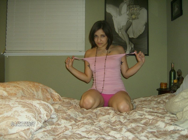 Brunette Takes Off Panties After Walk - Explicit Outdoor Striptease