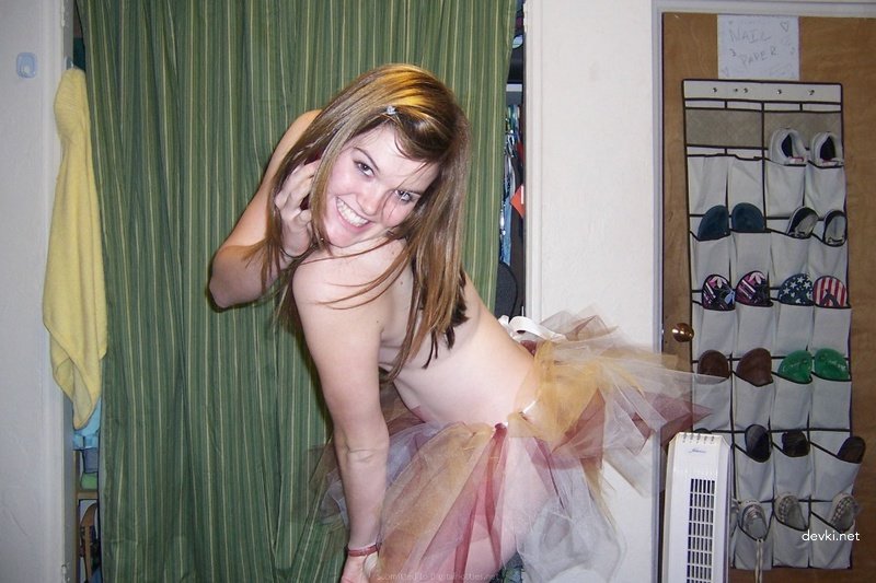 Drunk slut shows off her hairy pussy