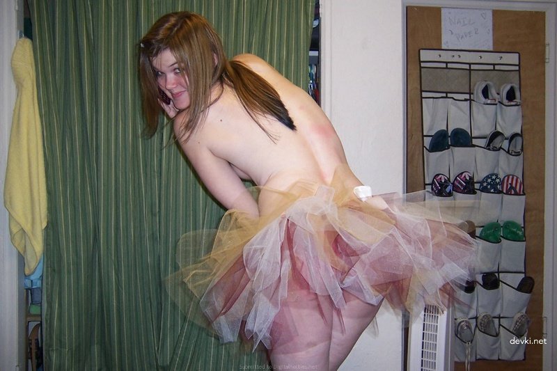 Drunk slut shows off her hairy pussy
