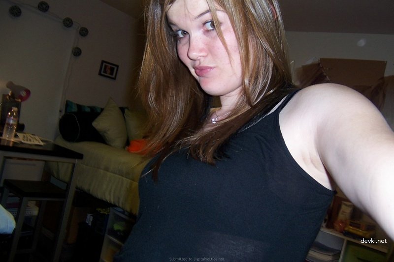 Drunk slut shows off her hairy pussy