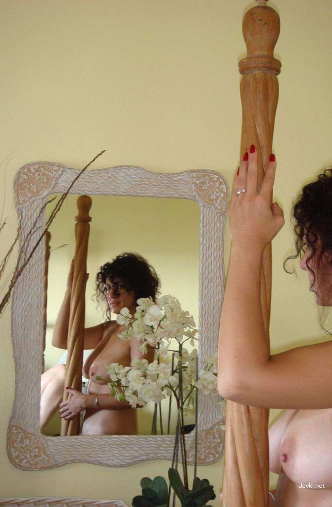 Sensual Woman with Big Breasts in Erotic Pose: Explicit Adult Content