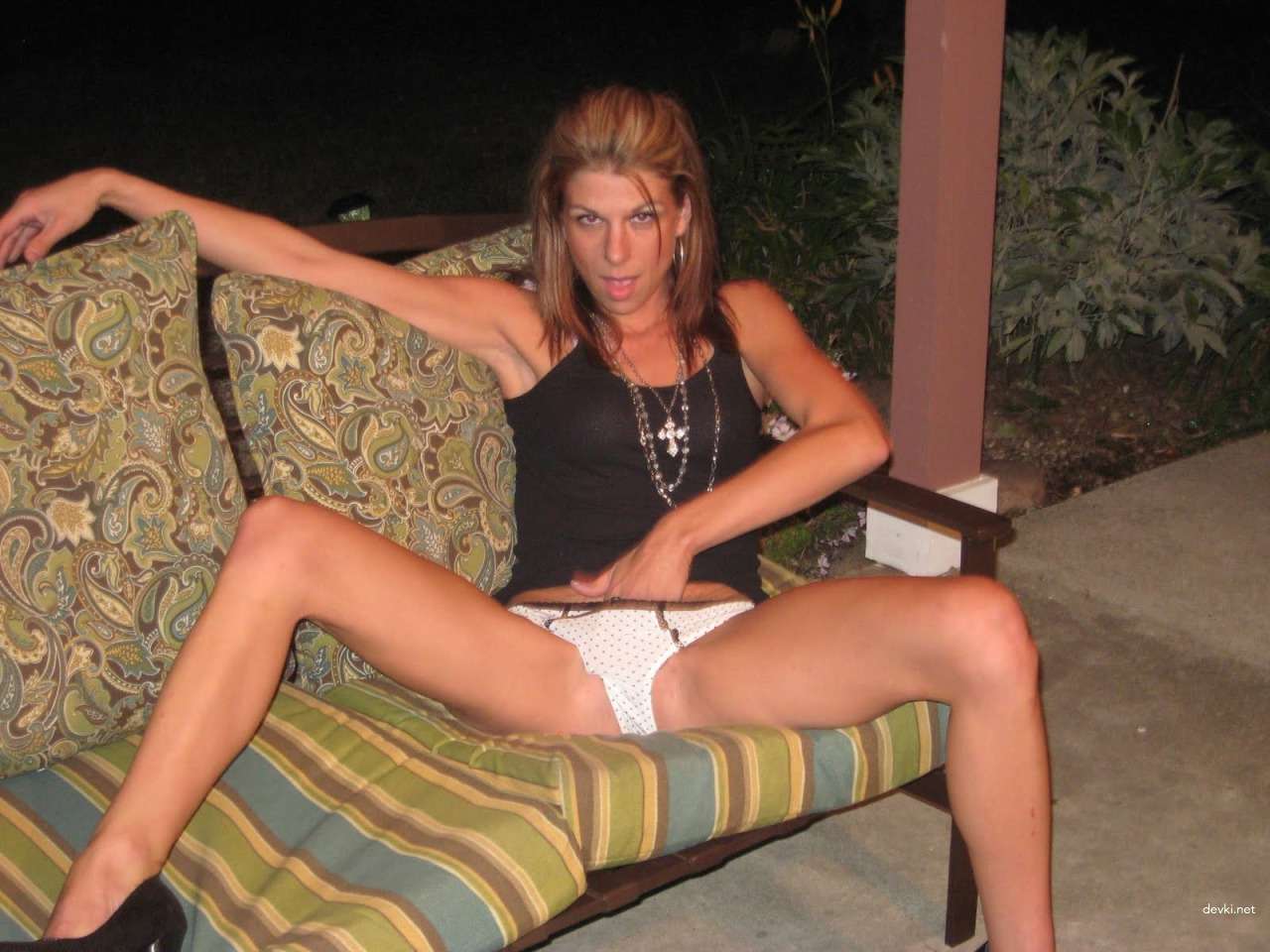 Naked Woman Poses Exposing Her Pussy - Explicit Nude Photo