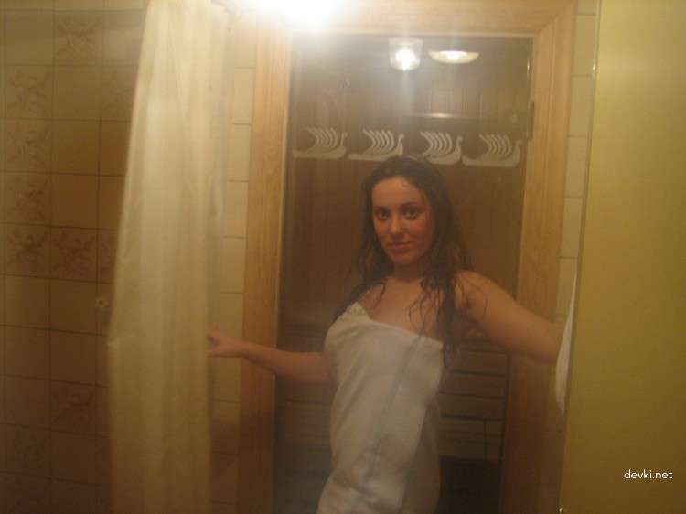 Sensual Nude Woman After Shower - Steamy Wet Body Photo Shoot
