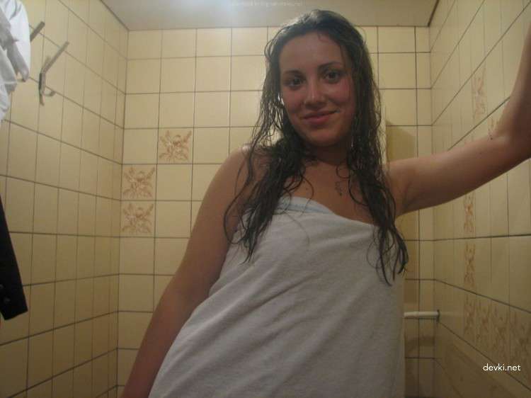 Sensual Nude Woman After Shower - Steamy Wet Body Photo Shoot
