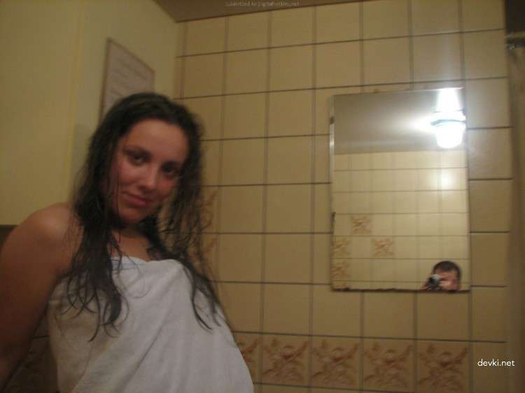 Sensual Nude Woman After Shower - Steamy Wet Body Photo Shoot