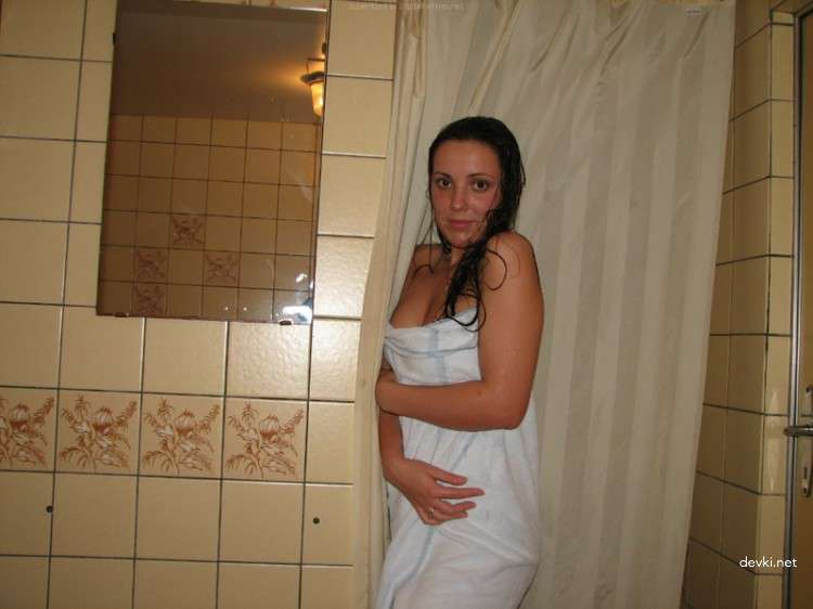 Sensual Nude Woman After Shower - Steamy Wet Body Photo Shoot