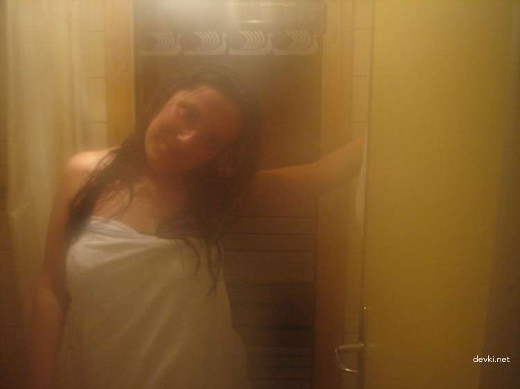 Sensual Nude Woman After Shower - Steamy Wet Body Photo Shoot