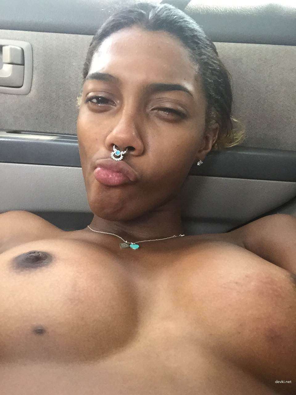 Naked Selfie: Bold and Explicit Photo of Girl Taking Nude Selfie