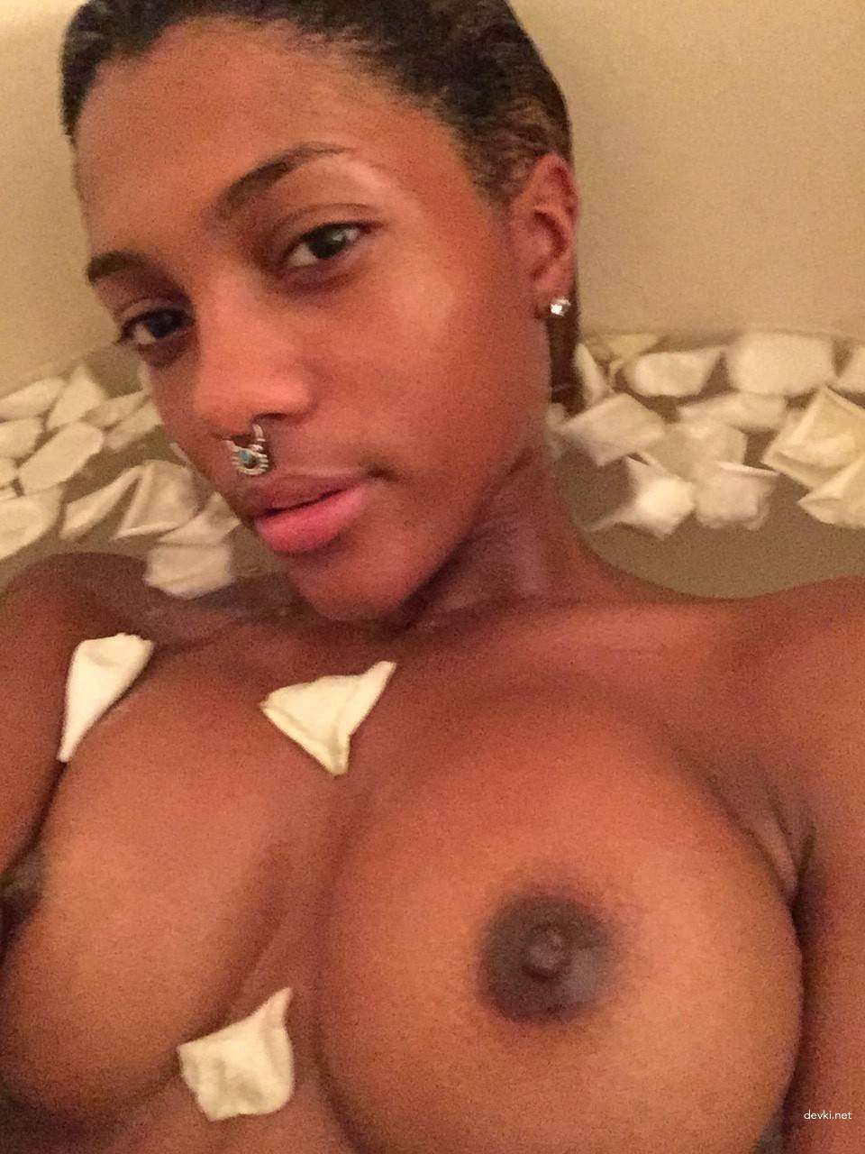 Naked Selfie: Bold and Explicit Photo of Girl Taking Nude Selfie
