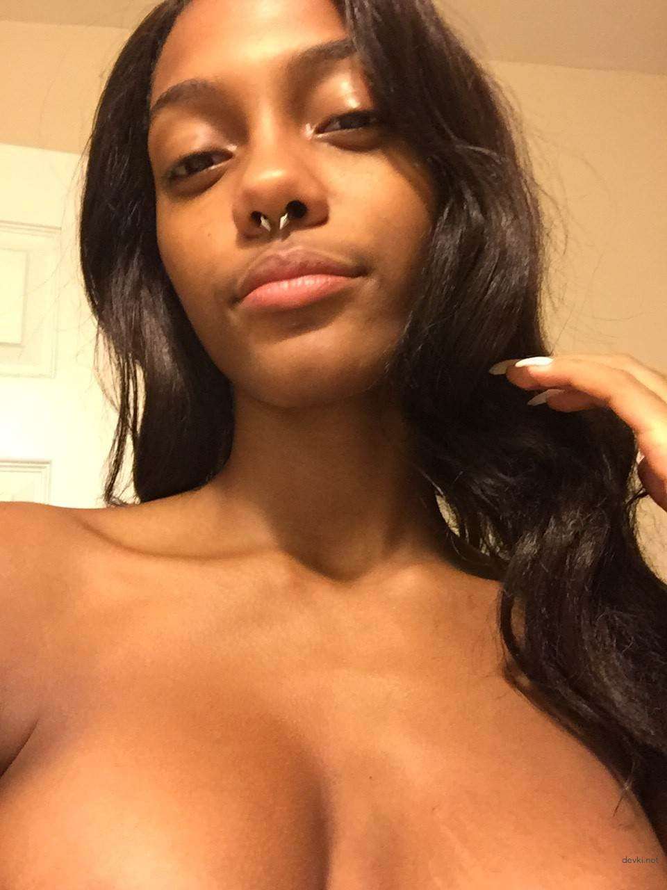 Naked Selfie: Bold and Explicit Photo of Girl Taking Nude Selfie