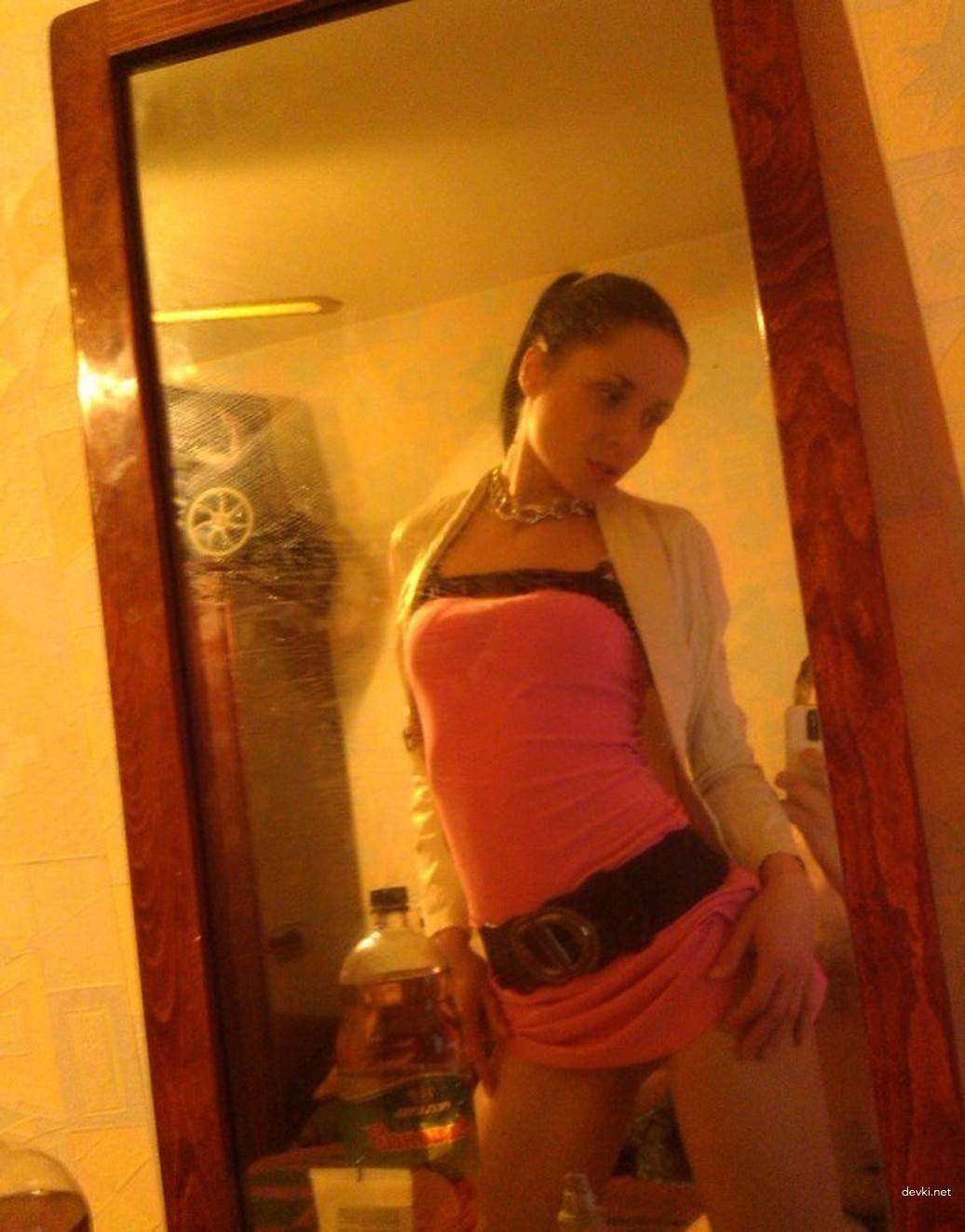 Slim Girl Deepthroats Big Cock