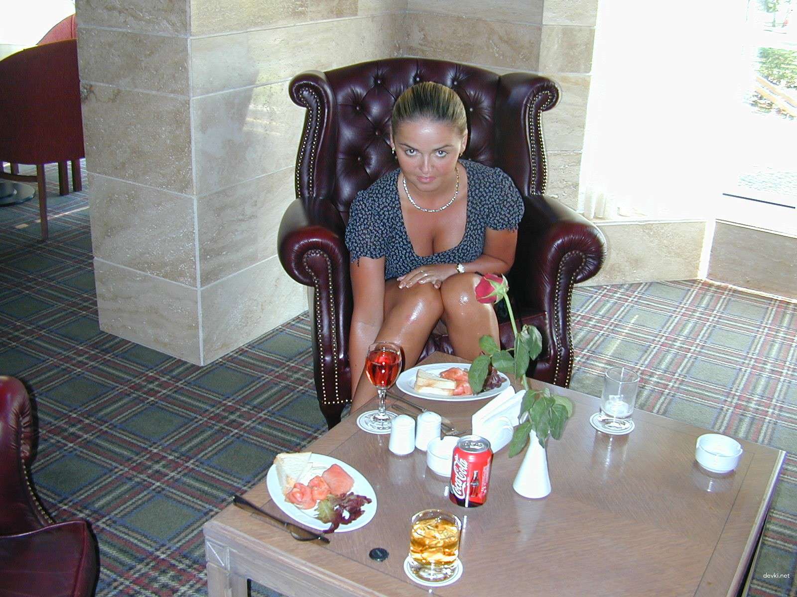 Voluptuous Blonde Babe Relaxing - Busty Blonde on Vacation