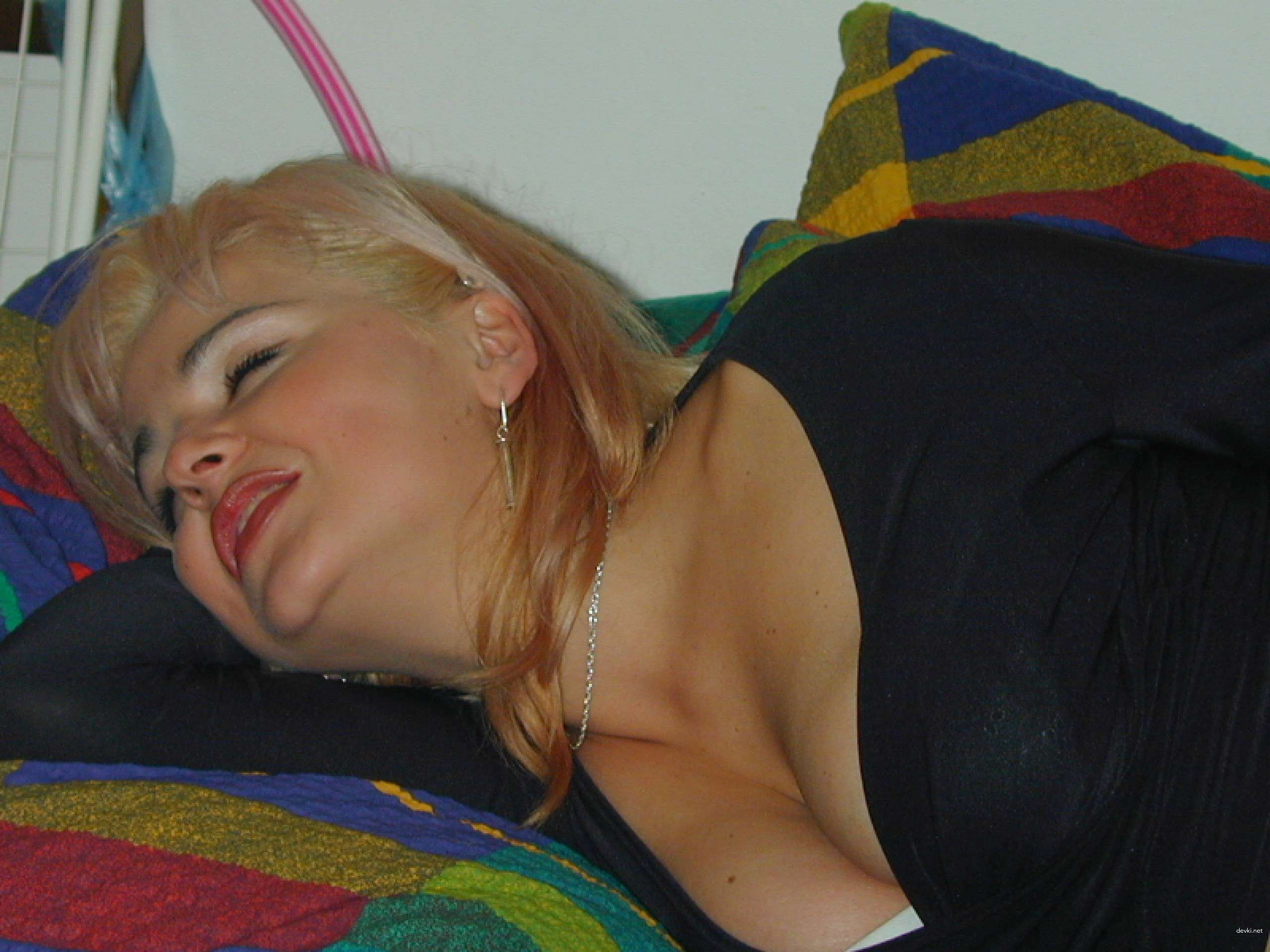 Voluptuous Blonde Babe Relaxing - Busty Blonde on Vacation