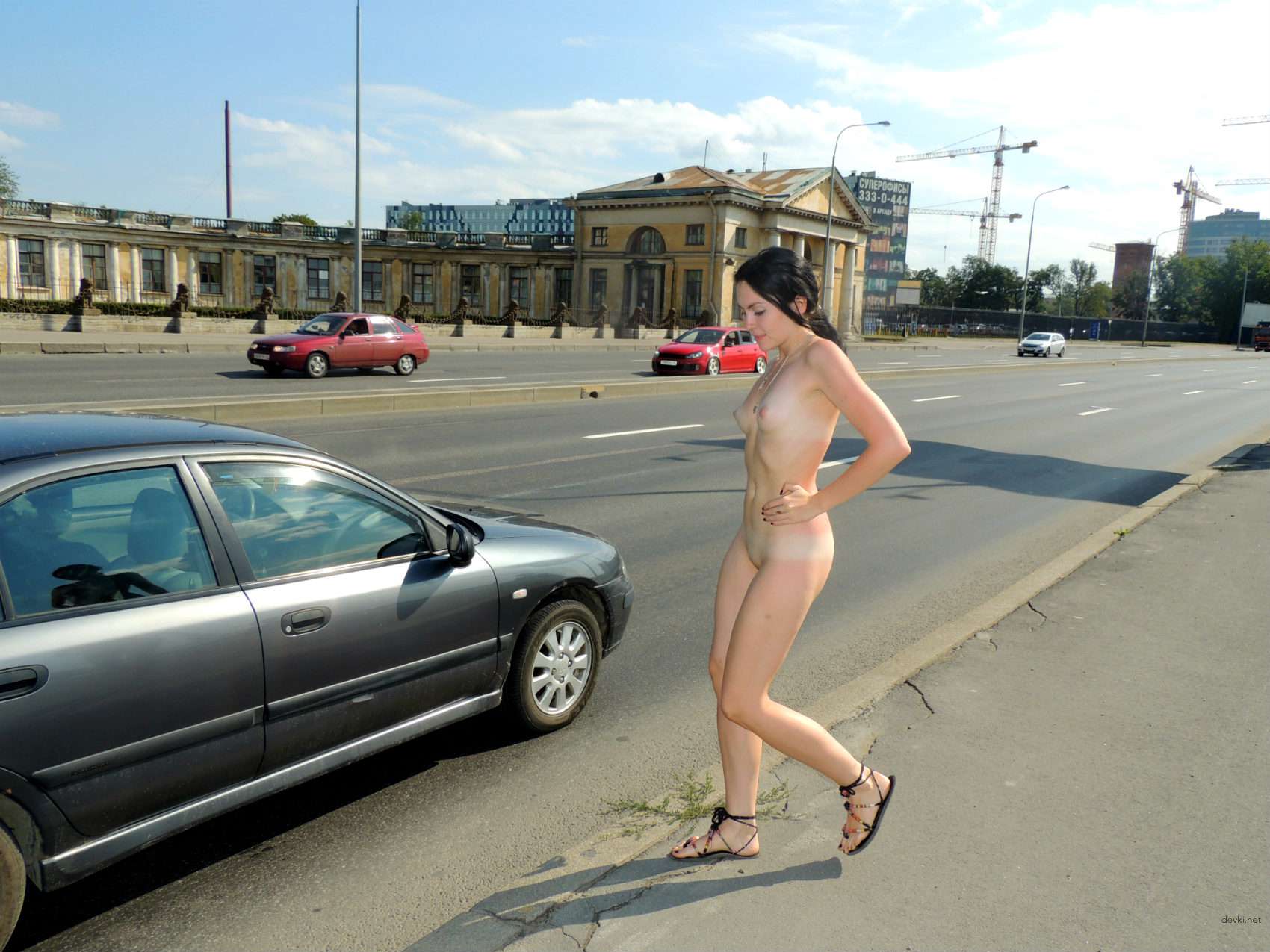 Naked Girl with Shaved Pussy: XXX Explicit Photo