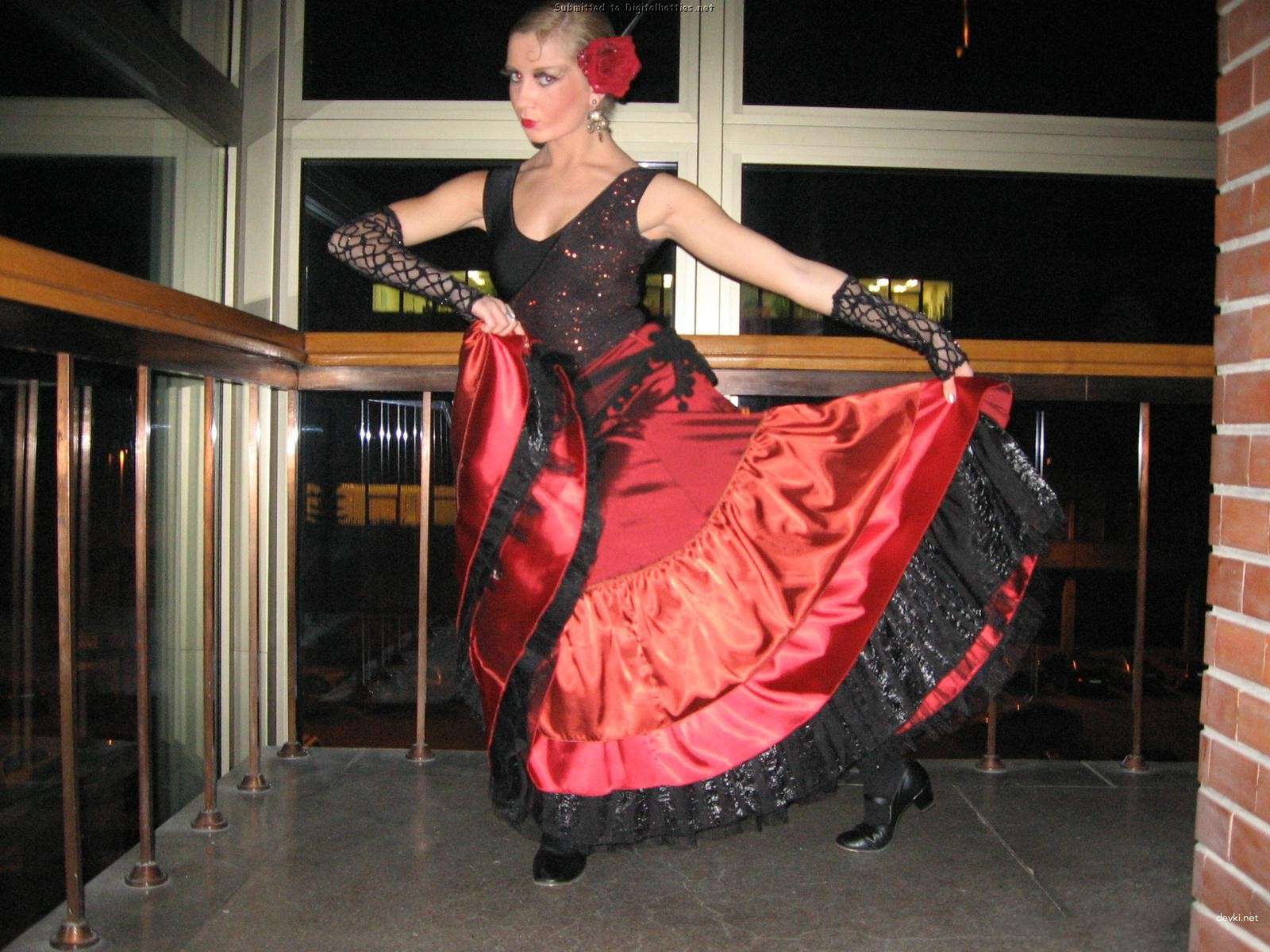 Seductive Ballerina in Erotic Pose - Sensual Ballet Dancer Exposing Her Body
