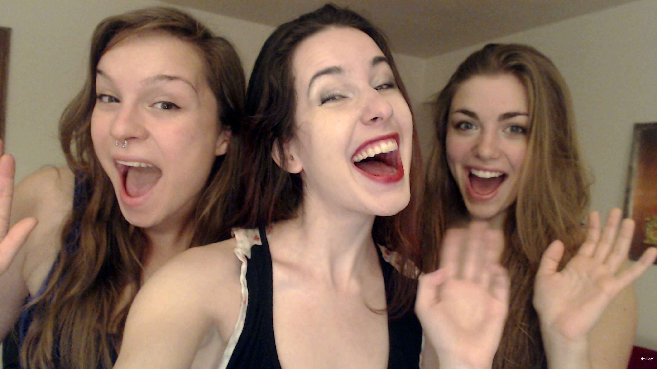 Three Nude Girls: Explicit and Provocative Photoshoot