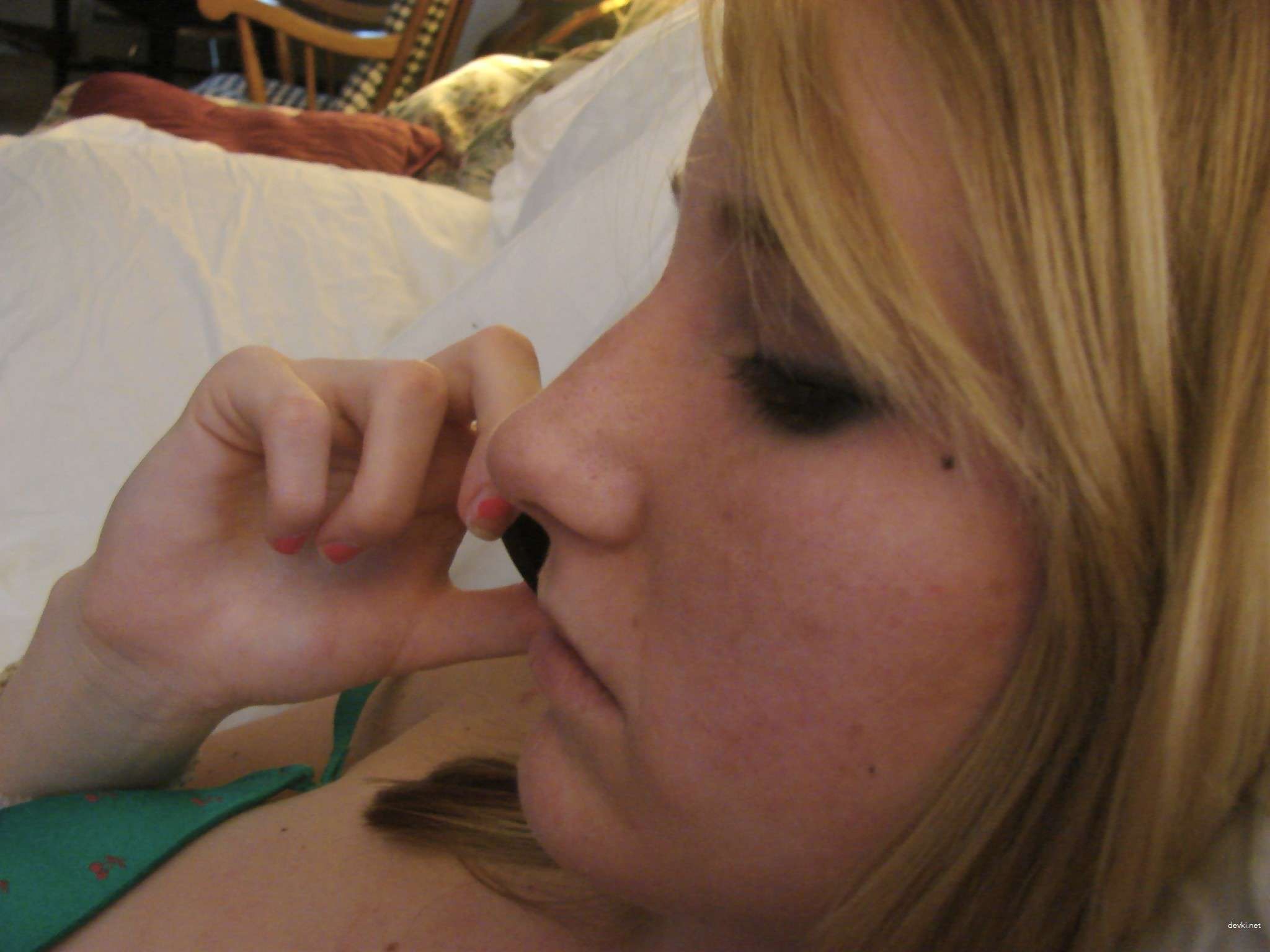 Private Blonde Home Photos: Explicit and Bold Selfies