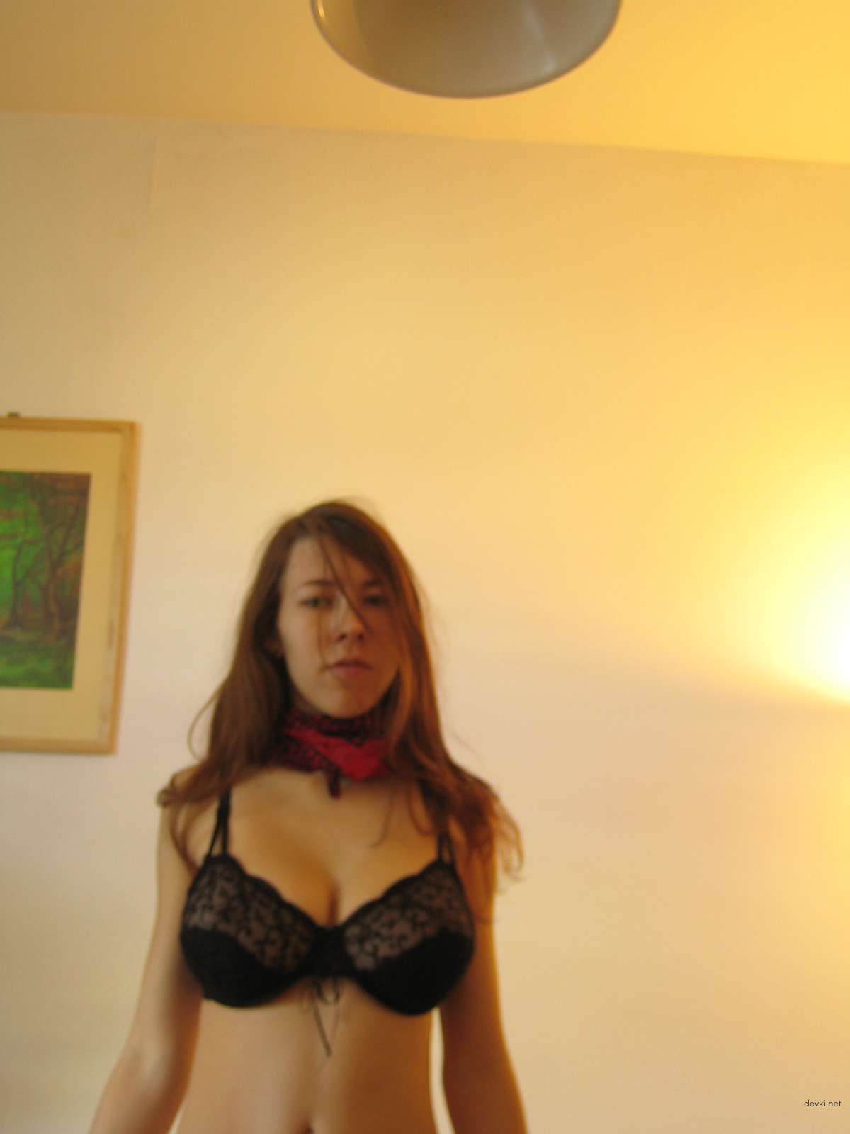 Big Boobs and Pierced Nipples on Busty Girl