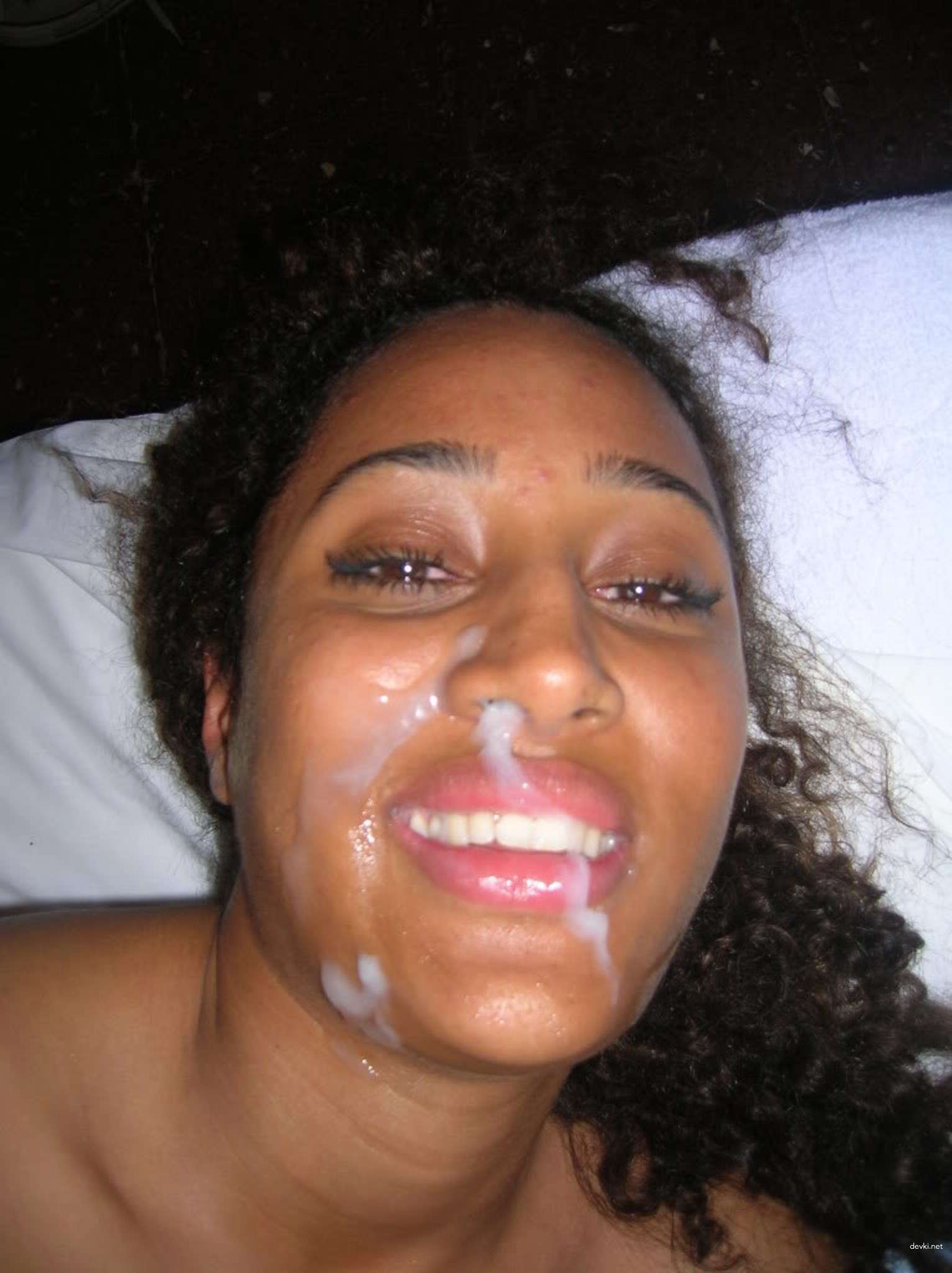 Seductive Mulatto Babe Gets Down and Dirty (Part 2) - Explicit Interracial Porn Photo