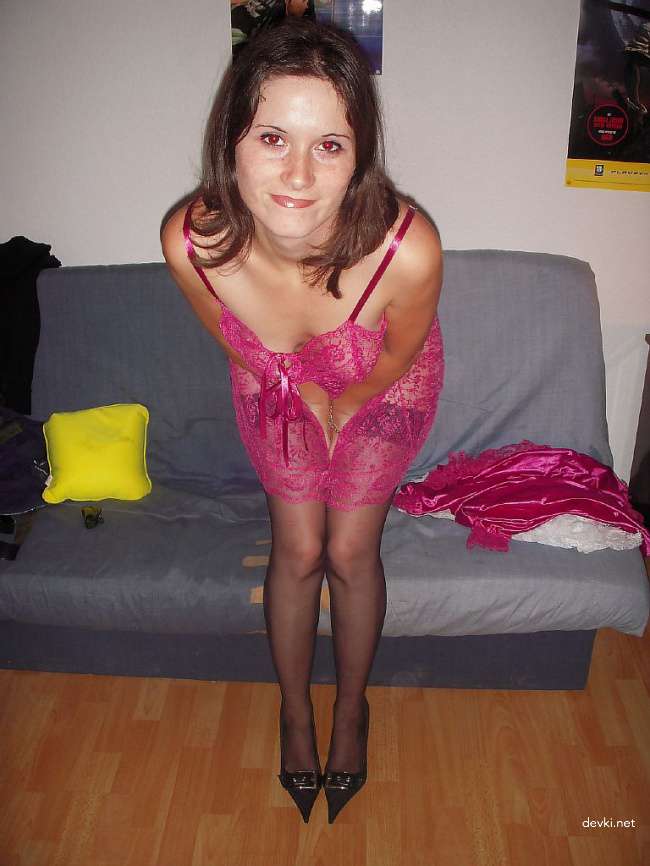 Sexy Office Worker's Naughty Photo Shoot - Hot Secretary in Lingerie