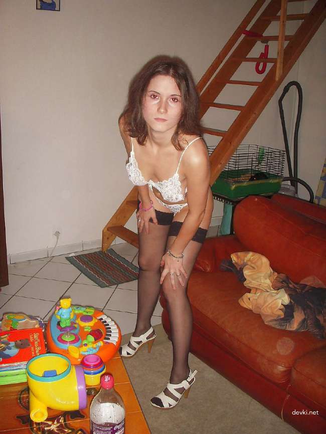 Sexy Office Worker's Naughty Photo Shoot - Hot Secretary in Lingerie