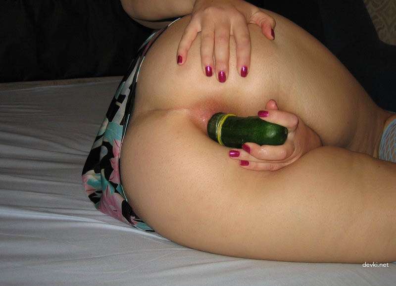 Extreme Vegetable Insertion in Pussy and Ass - Woman's Hardcore Veggie Fetish