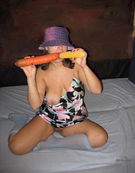 Extreme Vegetable Insertion in Pussy and Ass - Woman's Hardcore Veggie Fetish