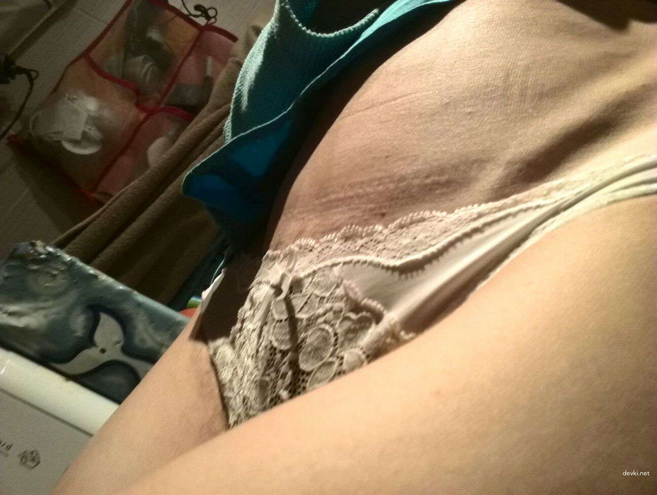 Seductive Mature Skinny Woman in Lingerie - Hot MILF Photo