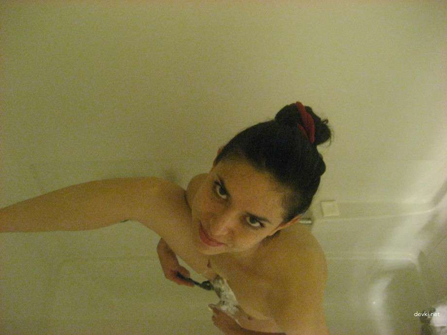 Hot Young Girl in Shower: Steamy and Sensual Bathroom Photoshoot