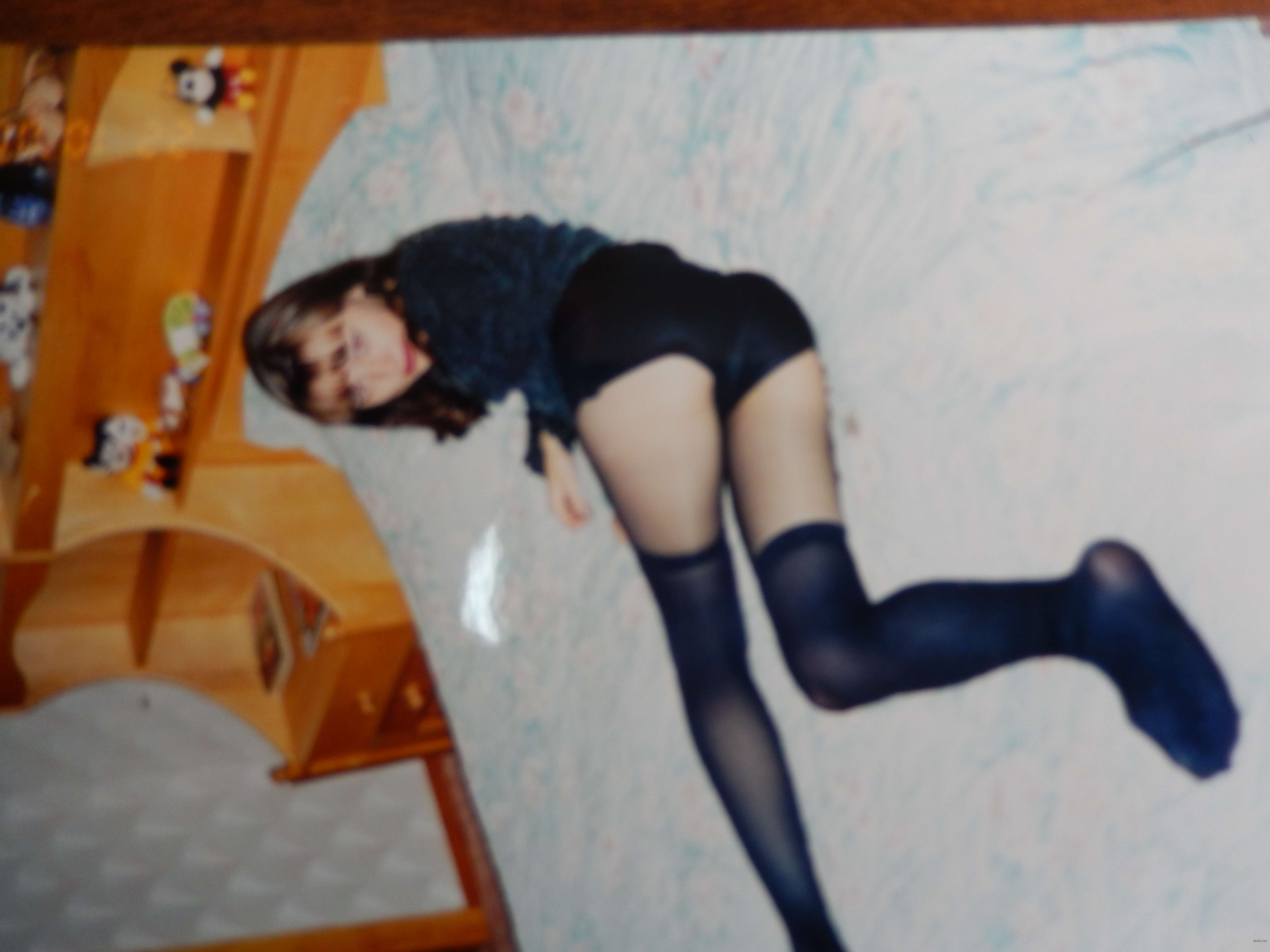 Private Vintage Photo of Girl: Explicit Retro Teenage Nudity!