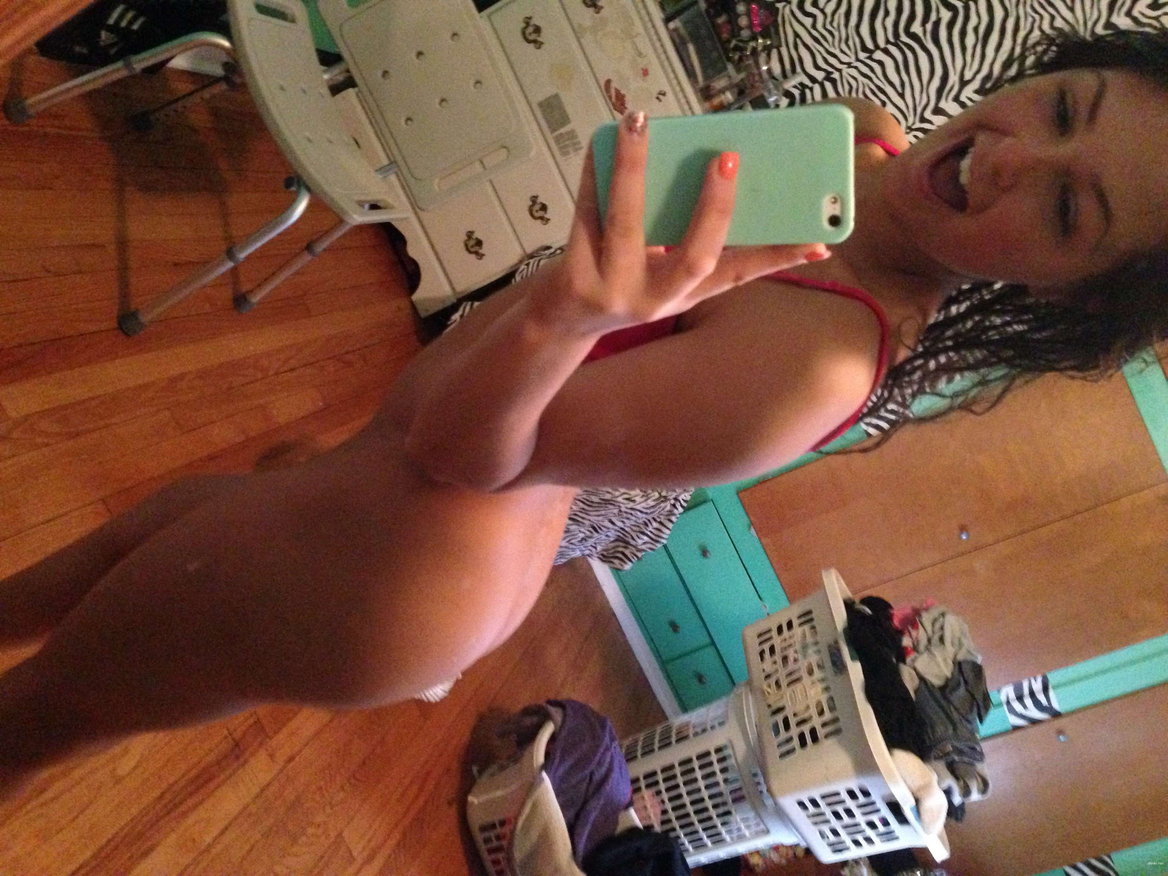 Explicit Lesbian Selfie: Two Hot Girls in Erotic Pose