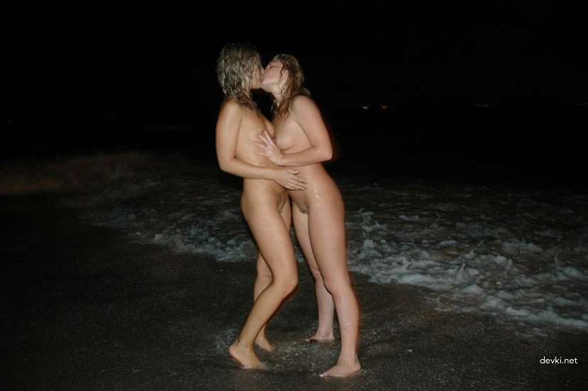 Steamy Night Beach Photos of Girlfriends - Explicit Erotic Shots