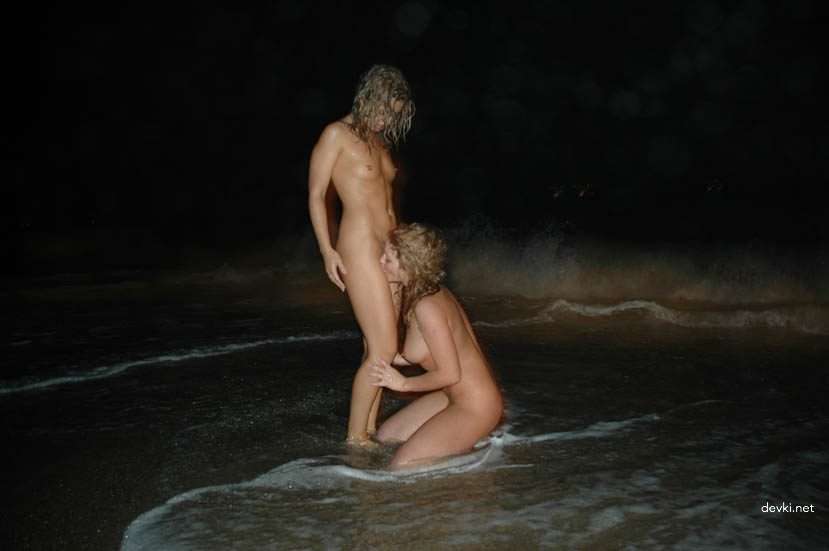 Steamy Night Beach Photos of Girlfriends - Explicit Erotic Shots