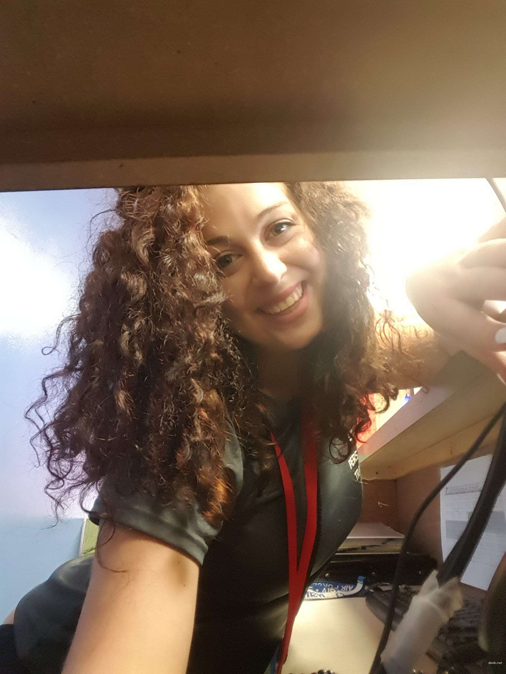 Curly Haired Babe with Big Booty - Explicit Russian Beauty in Lingerie