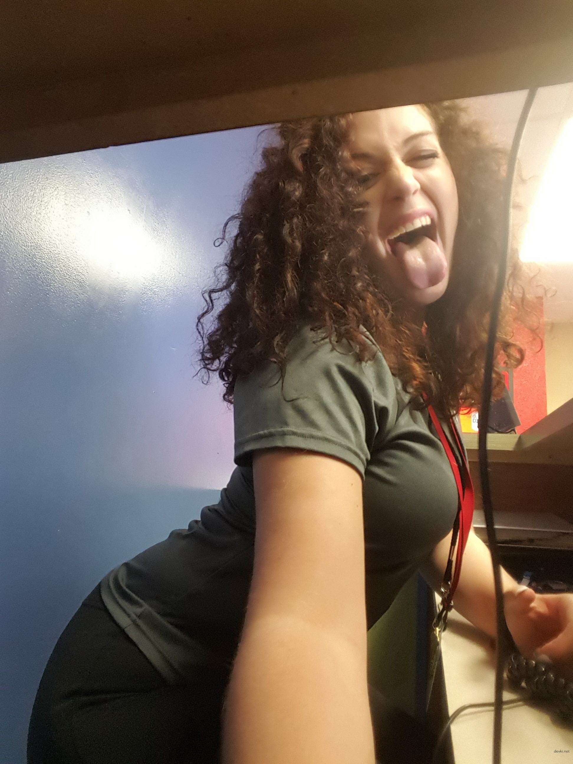 Curly Haired Babe with Big Booty - Explicit Russian Beauty in Lingerie