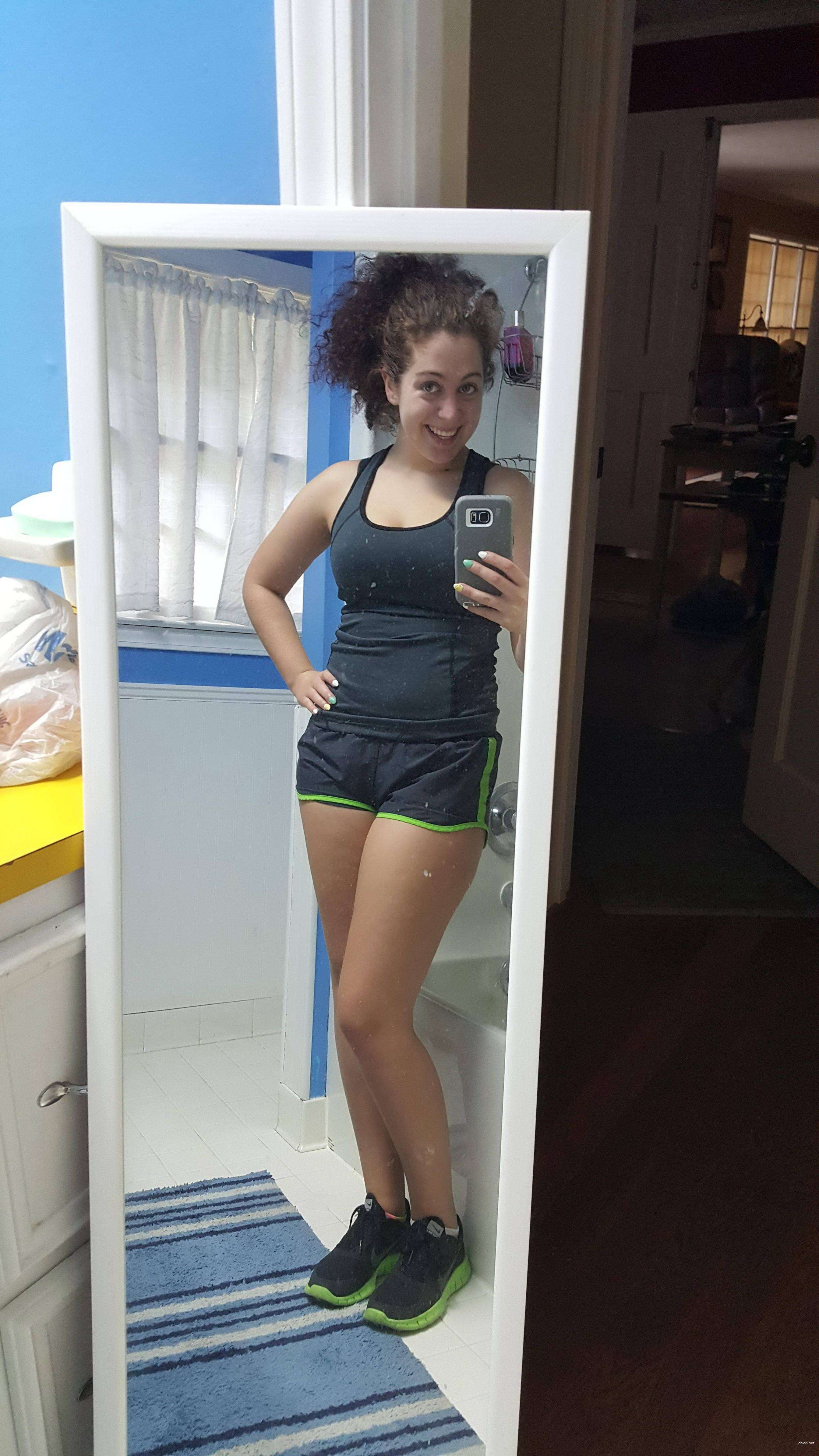 Curly Haired Babe with Big Booty - Explicit Russian Beauty in Lingerie