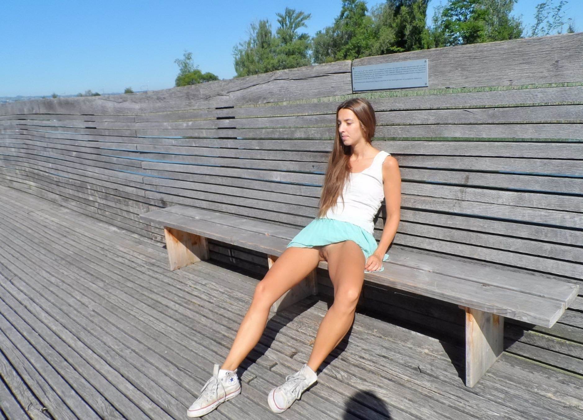 Seductive Long-Legged Girl in Erotic Photoshoot