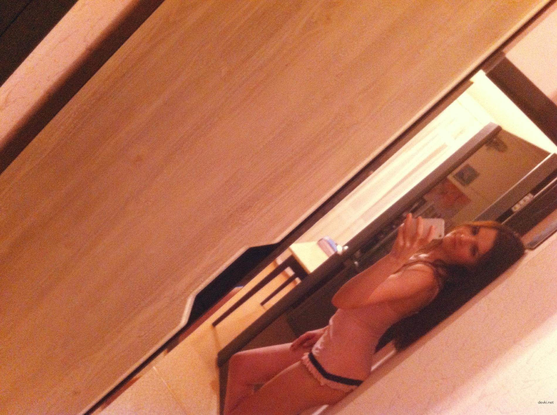 Tiny Tits Teen Selfie Nude: Bold Russian Girl with Small Boobs