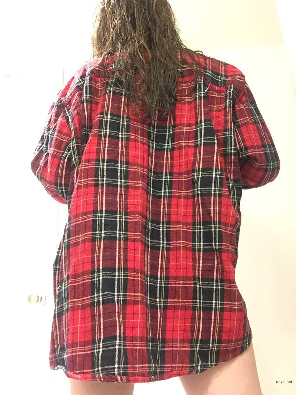 Naked Woman in Shirt Shows Off Sexy Body - Explicit Erotic Photoshoot