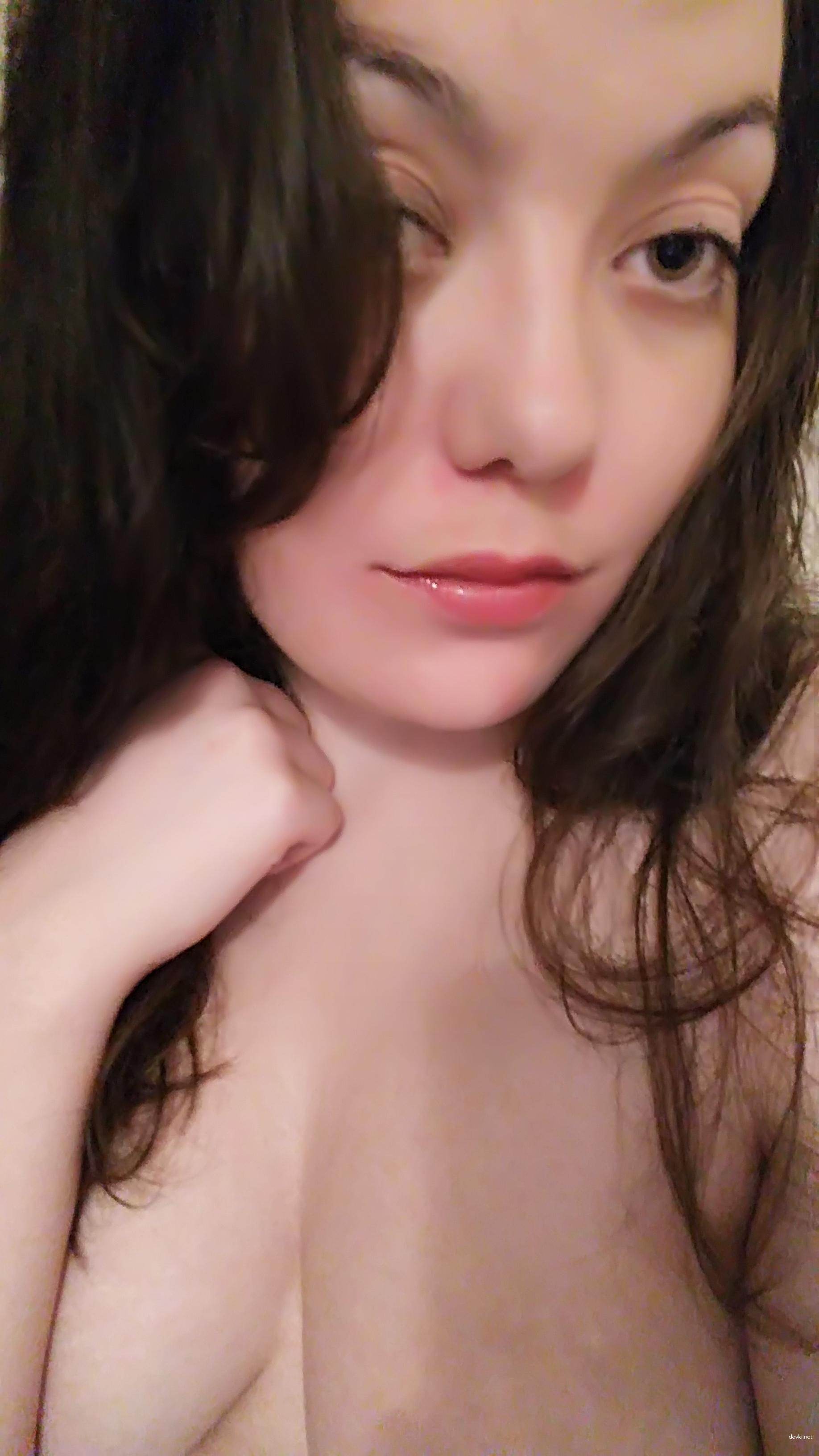 Hot Selfie on Webcam: Explicit Amateur Camgirl Strips Down