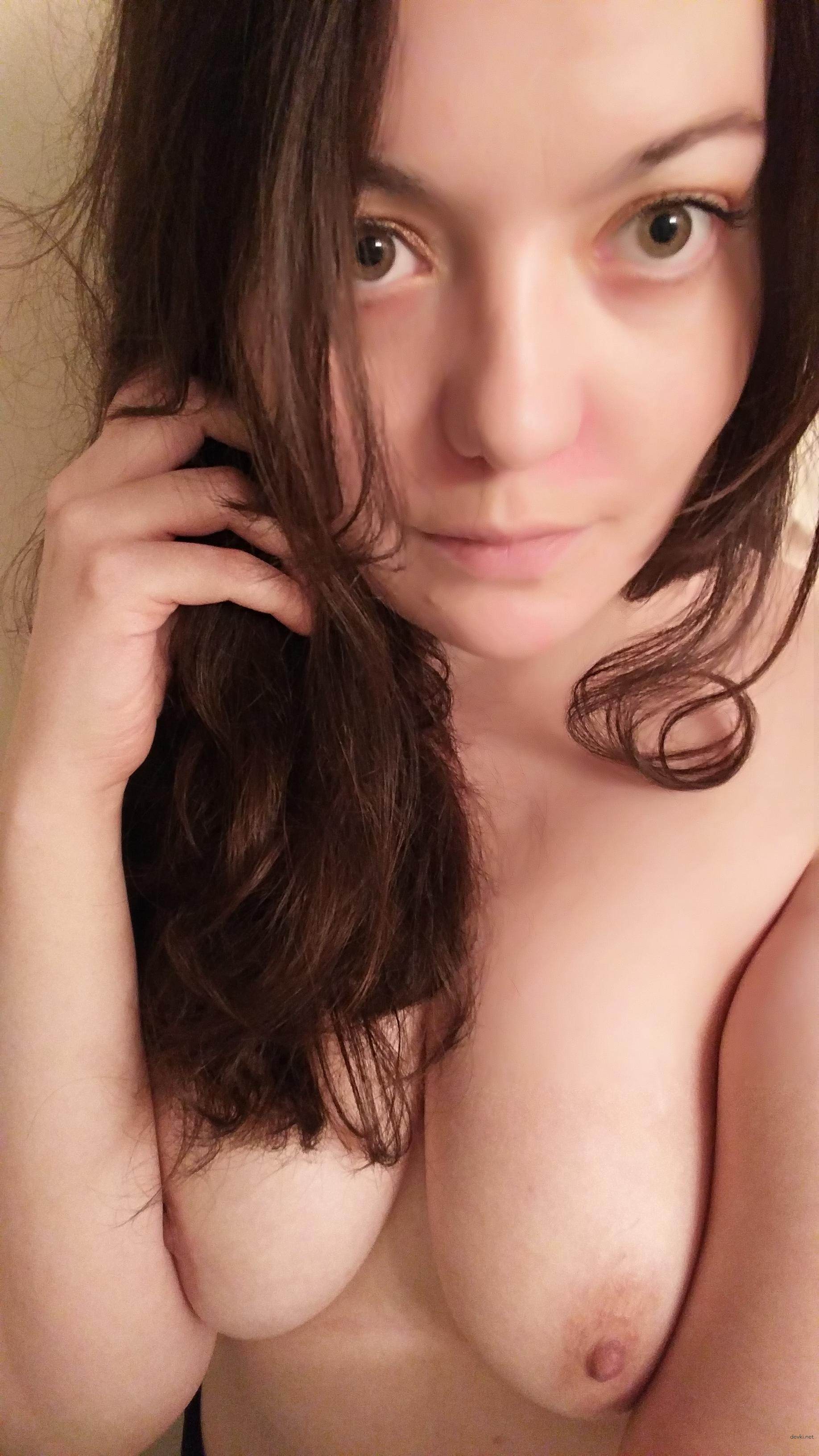 Hot Selfie on Webcam: Explicit Amateur Camgirl Strips Down