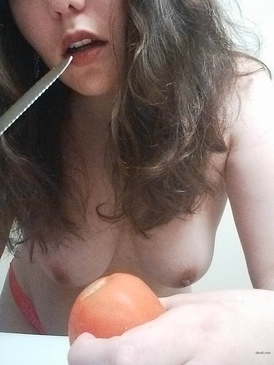Hot Selfie on Webcam: Explicit Amateur Camgirl Strips Down