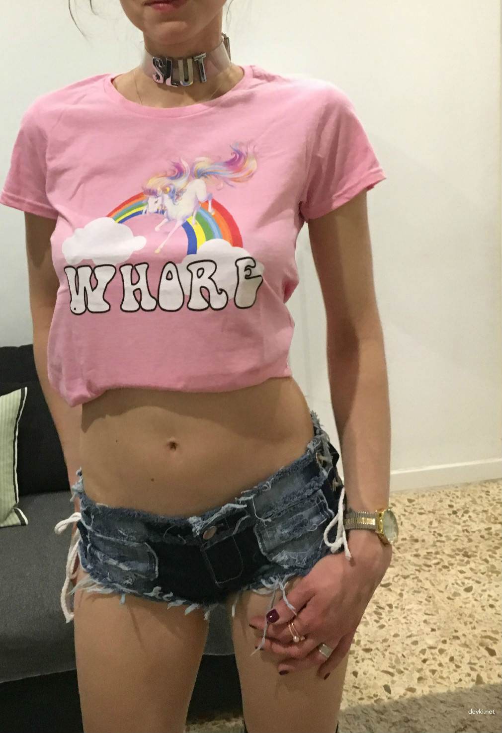 Explicit Home Erotica: Various Outfits and Wet Pussy